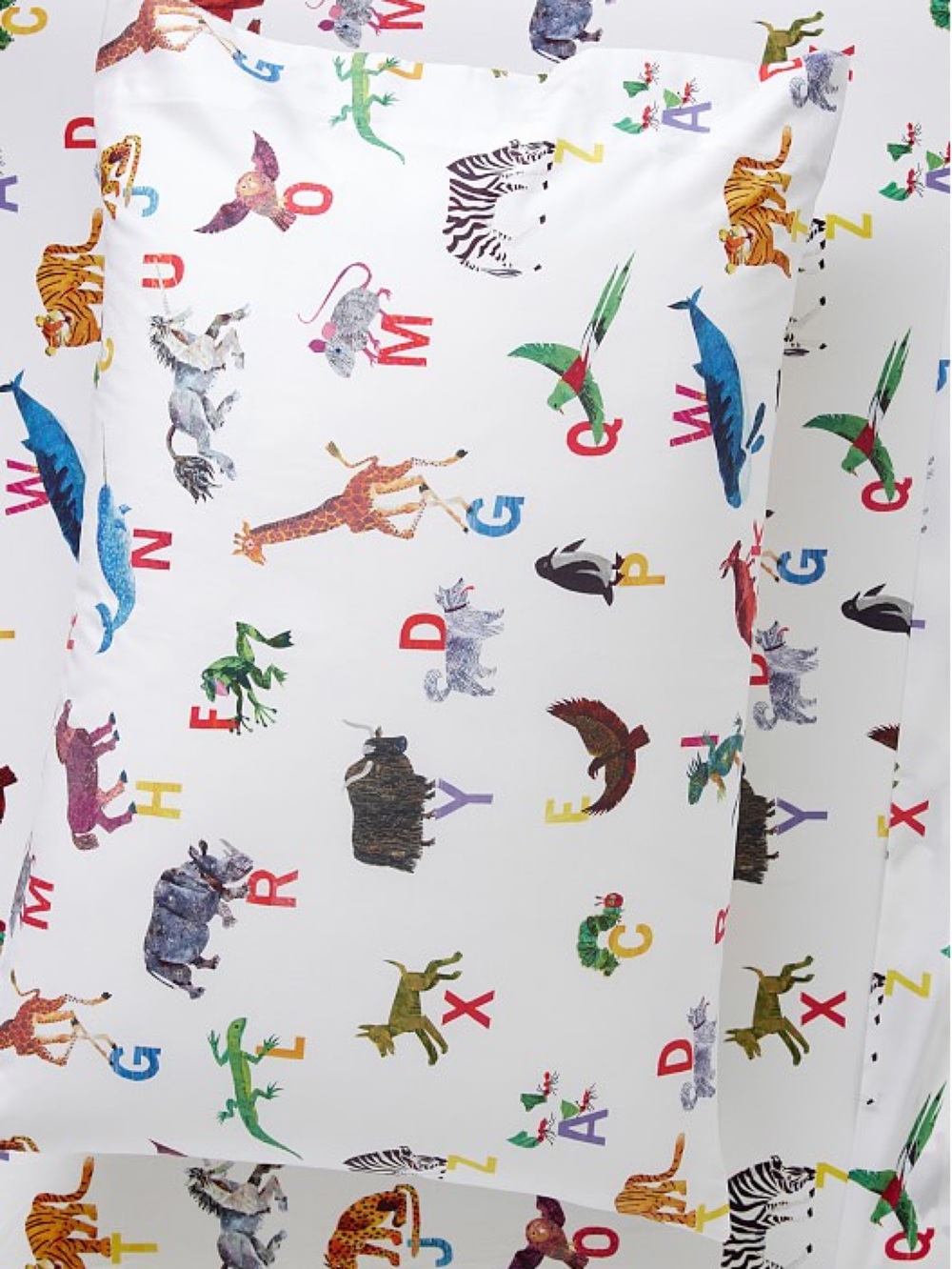 Pottery Barn Kids World of Eric Carle books Organic cotton Sheet Set Pillowcase